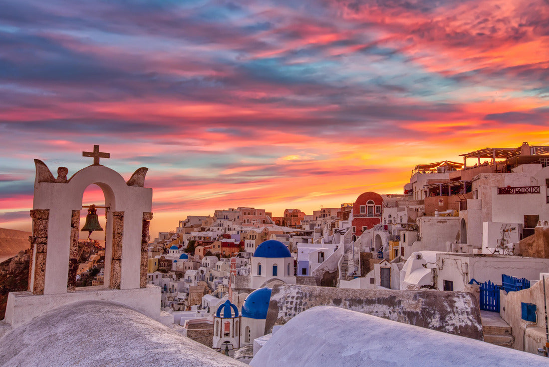 Oia village in Santorini island at sunset in Greece 2000pc Puzzle