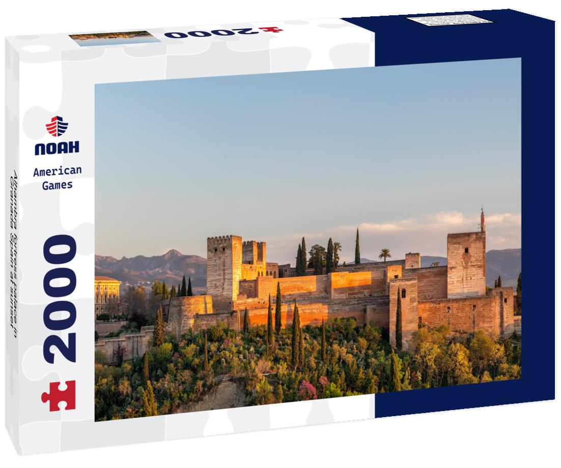 Alhambra fortress palace in Granada Spain at sunset 2000pc Puzzle