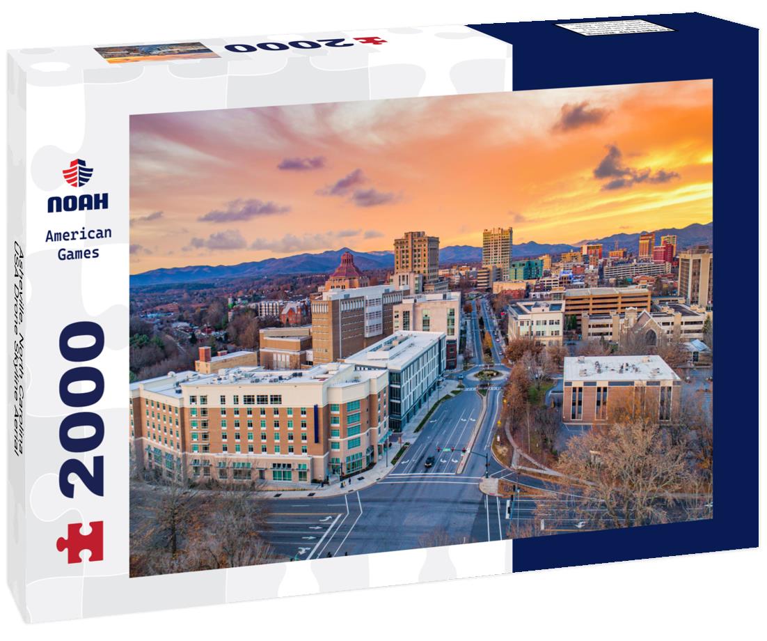 Asheville, North Carolina, USA Drone Skyline Aerial 2000pc Puzzle