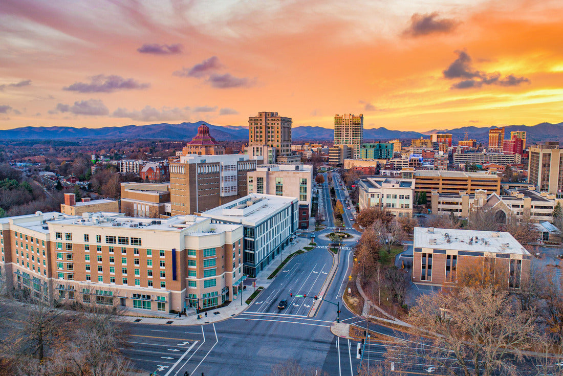 Asheville, North Carolina, USA Drone Skyline Aerial 2000pc Puzzle