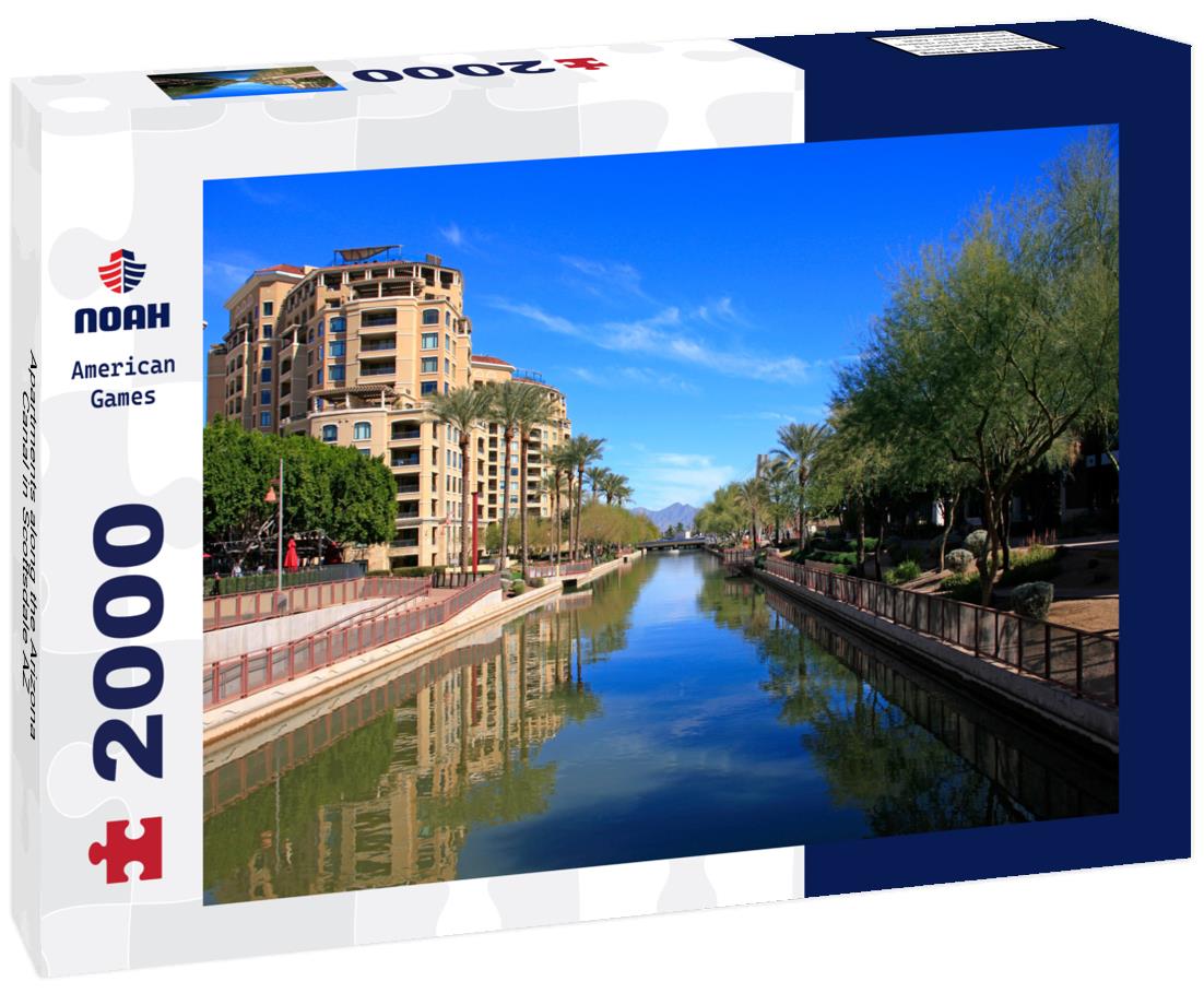 Apartments along the Arizona Canal in Scottsdale AZ 2000pc Puzzle