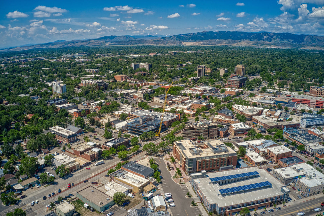 Noah Jigsaw Puzzle Aerial View of Fort Collins, Colorado during Summer 2000 pieces