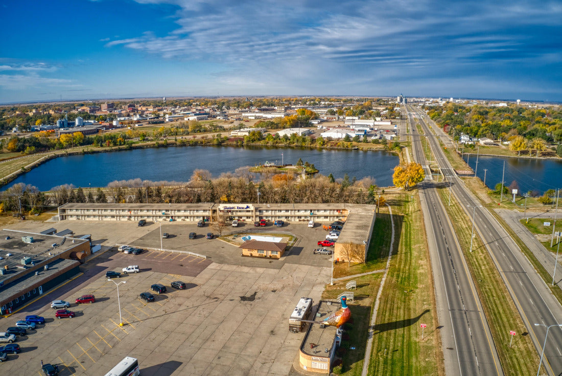 Aerial View of Autumn Colors in Huron, South Dakota 2000pc Puzzle