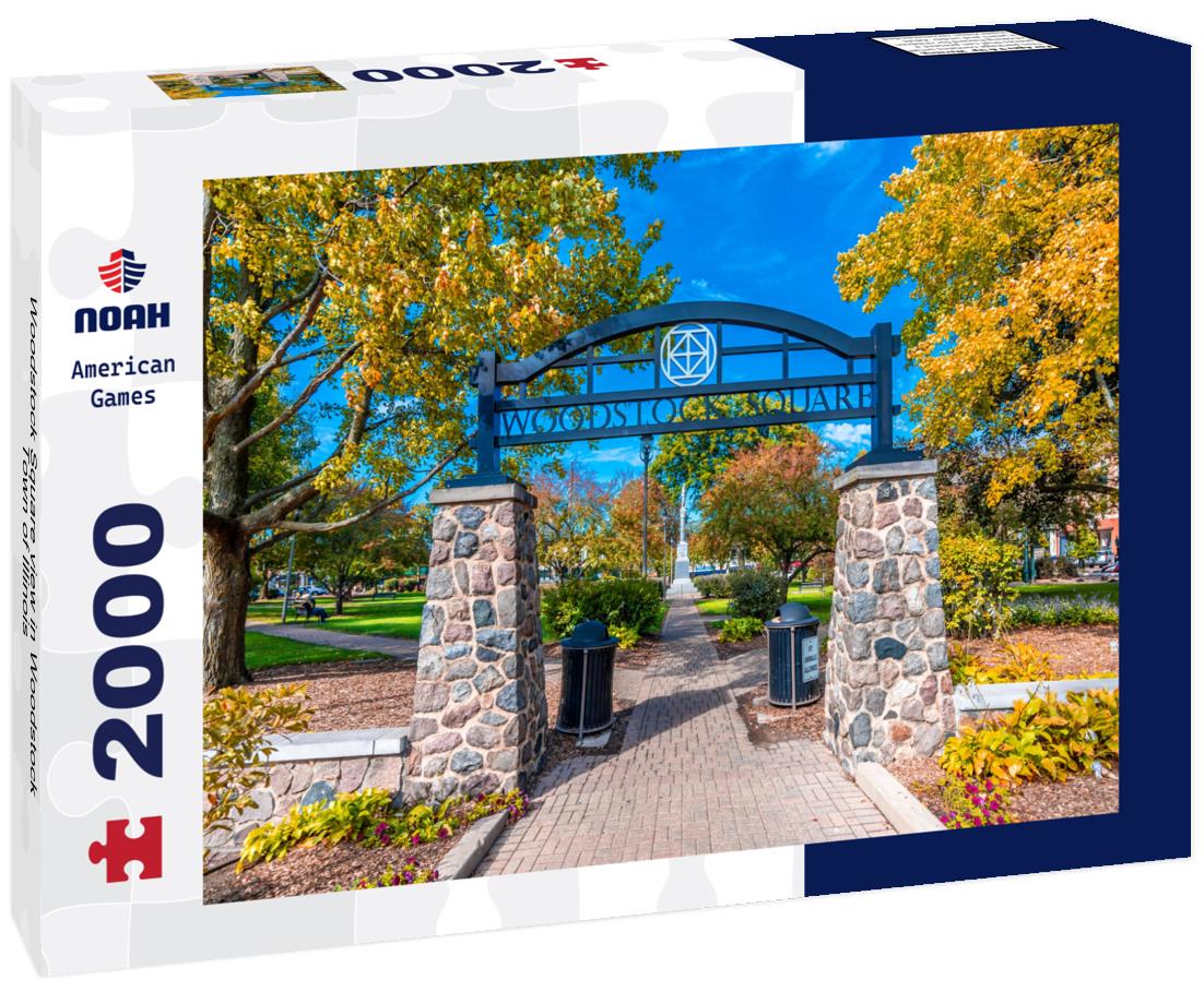 Woodstock Square view in Woodstock Town of Illinois 2000pc Puzzle