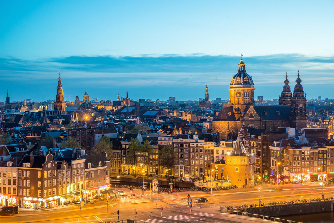 Amsterdam skyline in night, Amsterdam, Netherlands 2000pc Puzzle