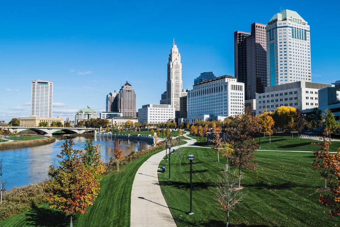City of Columbus Skyline and the Scioto Mile, Ohio 2000pc Puzzle