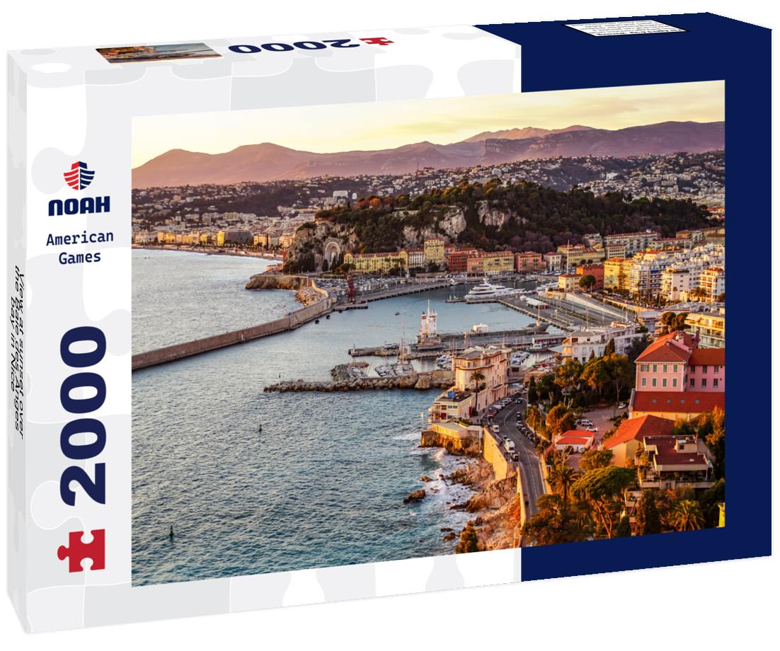 sunset over the Baie des Anges bay in Nice 2000pc Puzzle
