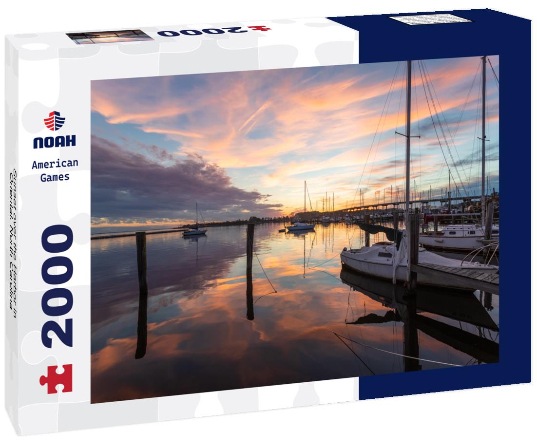 Sunset over the Harbor in Oriental, North Carolina 2000pc Puzzle