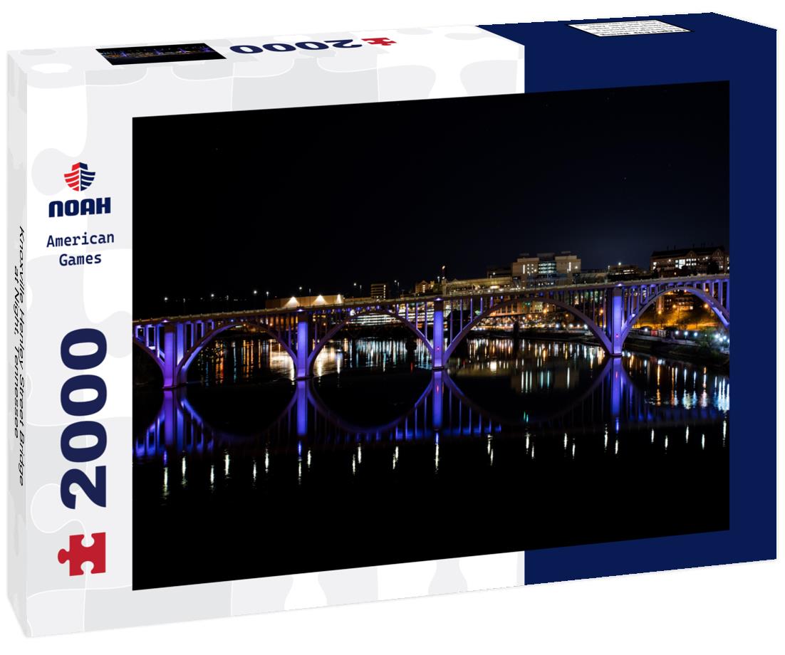 Knoxville Henley Street Bridge at Night, Tennessee 2000pc Puzzle