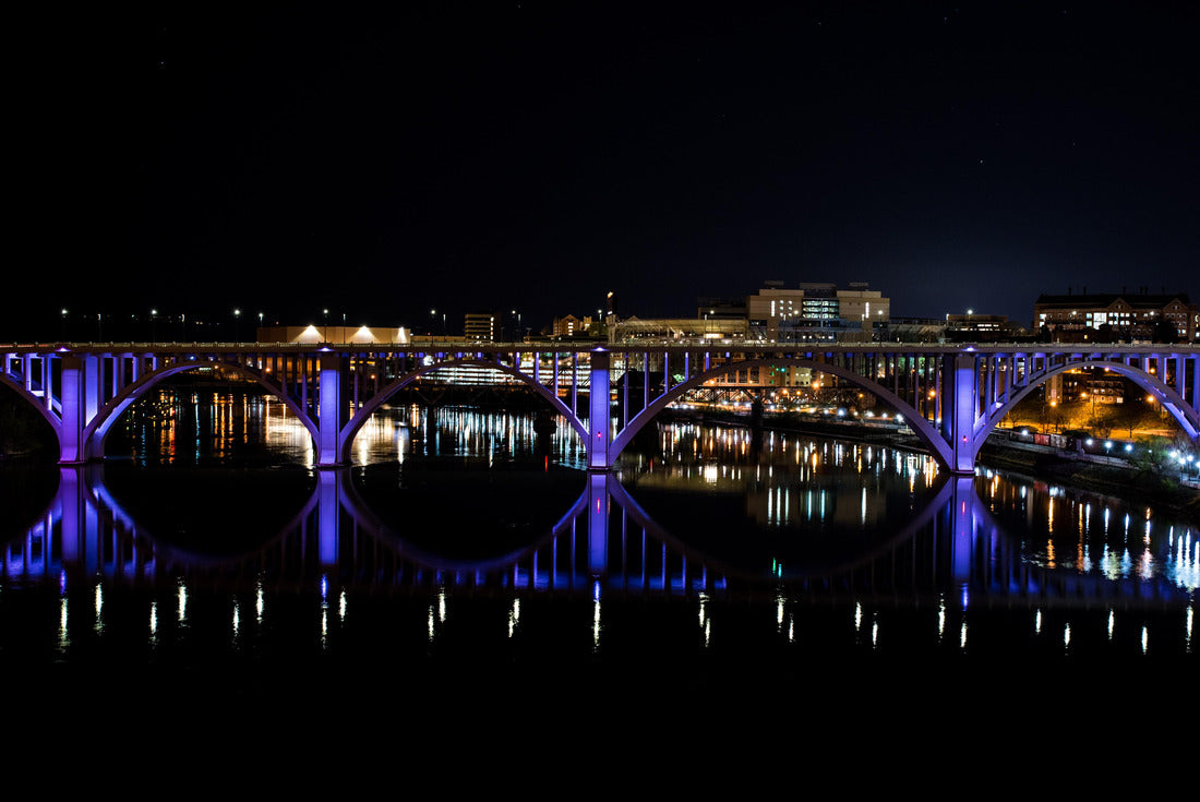 Knoxville Henley Street Bridge at Night, Tennessee 2000pc Puzzle