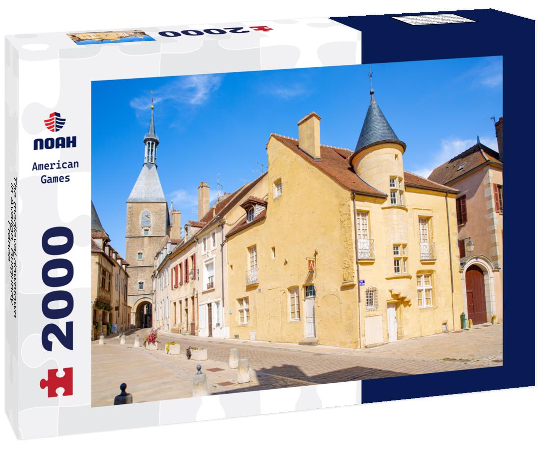 The medieval downtown in Avallon, Burgundy, France 2000pc Puzzle