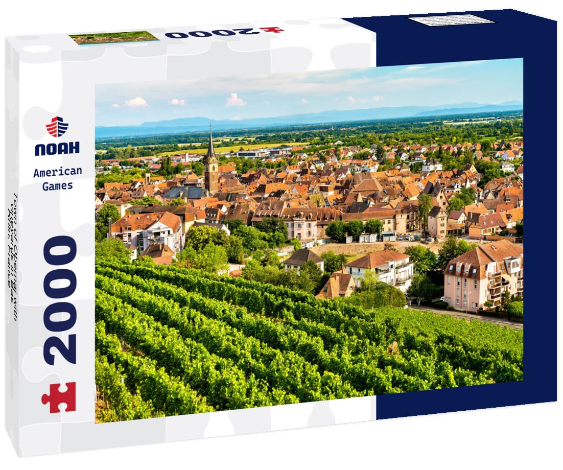 Town of Obernai with vineyards in Bas-Rhin, France 2000pc Puzzle