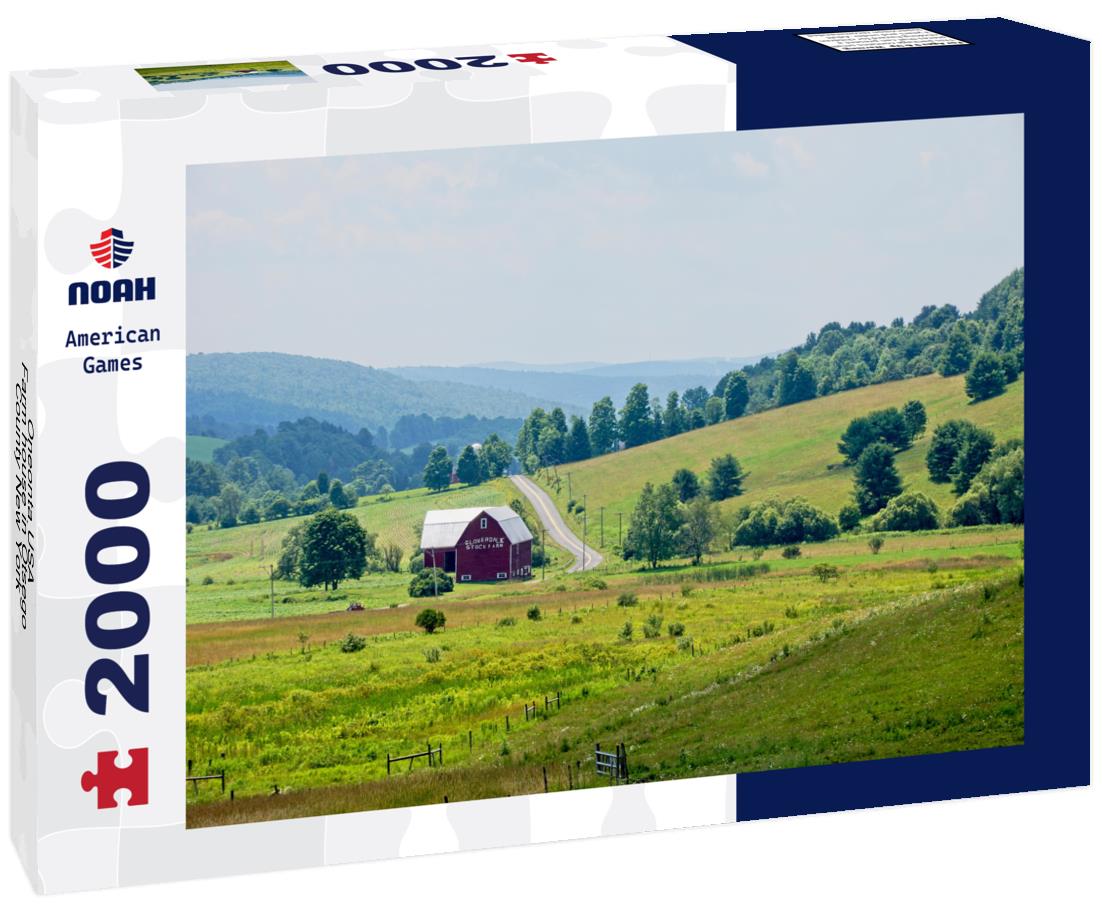 Oneonta USA - Farm house in Otsego County New York 2000pc Puzzle