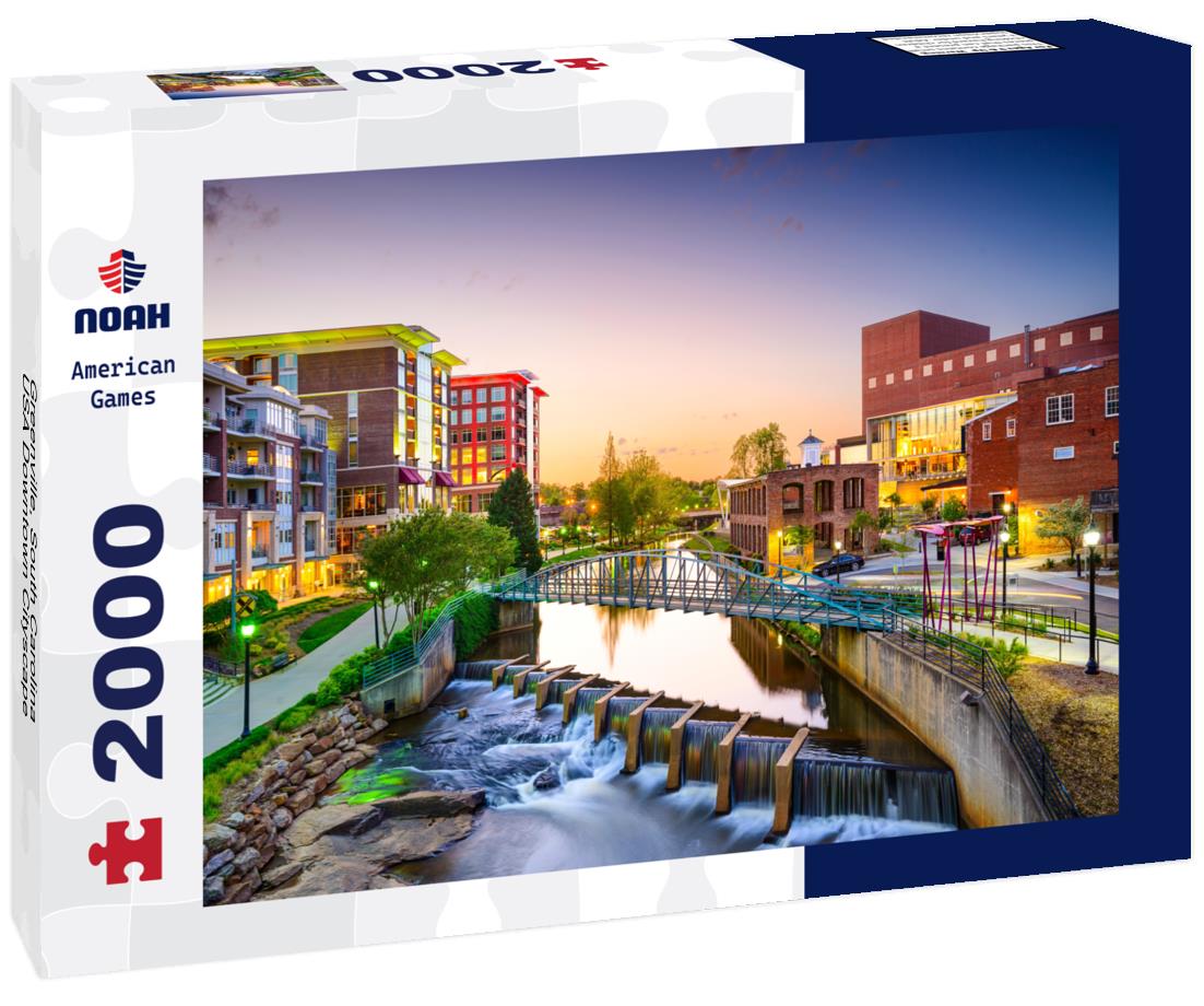 Greenville, South Carolina, USA Downtown Cityscape 2000pc Puzzle