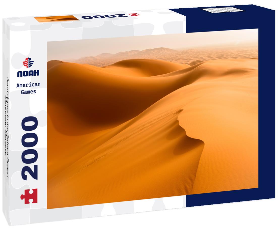Sand dunes in the Sahara Desert, Merzouga, Morocco 2000pc Puzzle