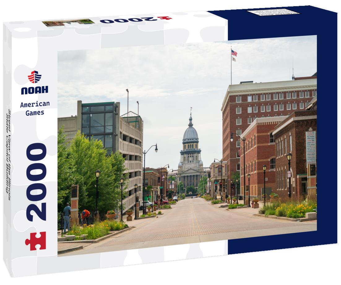 Street View of the Illinois State Capitol Building 2000pc Puzzle