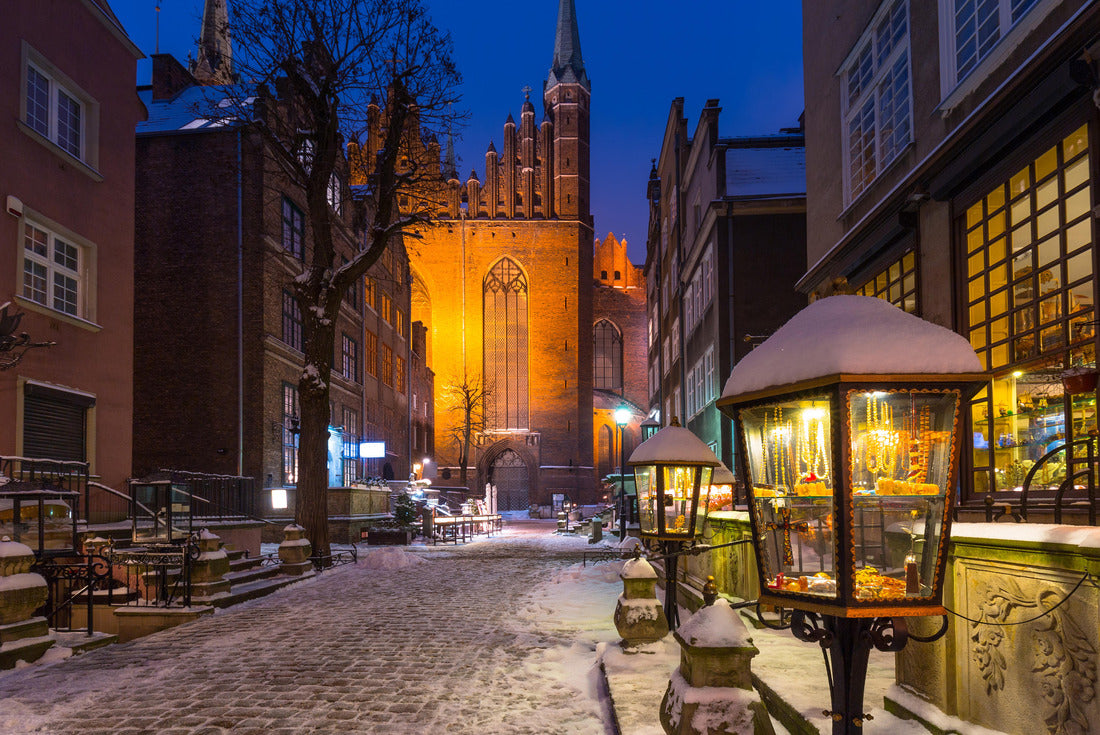Mariacka street in Gdansk at snowy winter, Poland 2000pc Puzzle