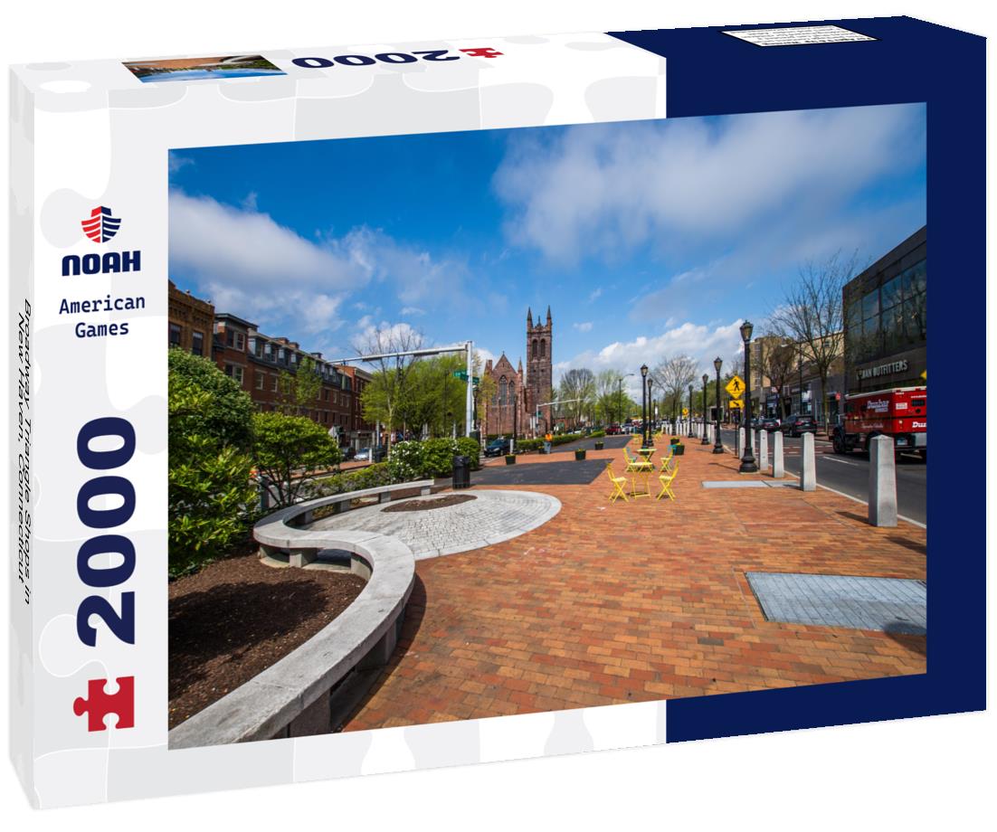 Broadway Triangle Shops in New Haven, Connecticut 2000pc Puzzle