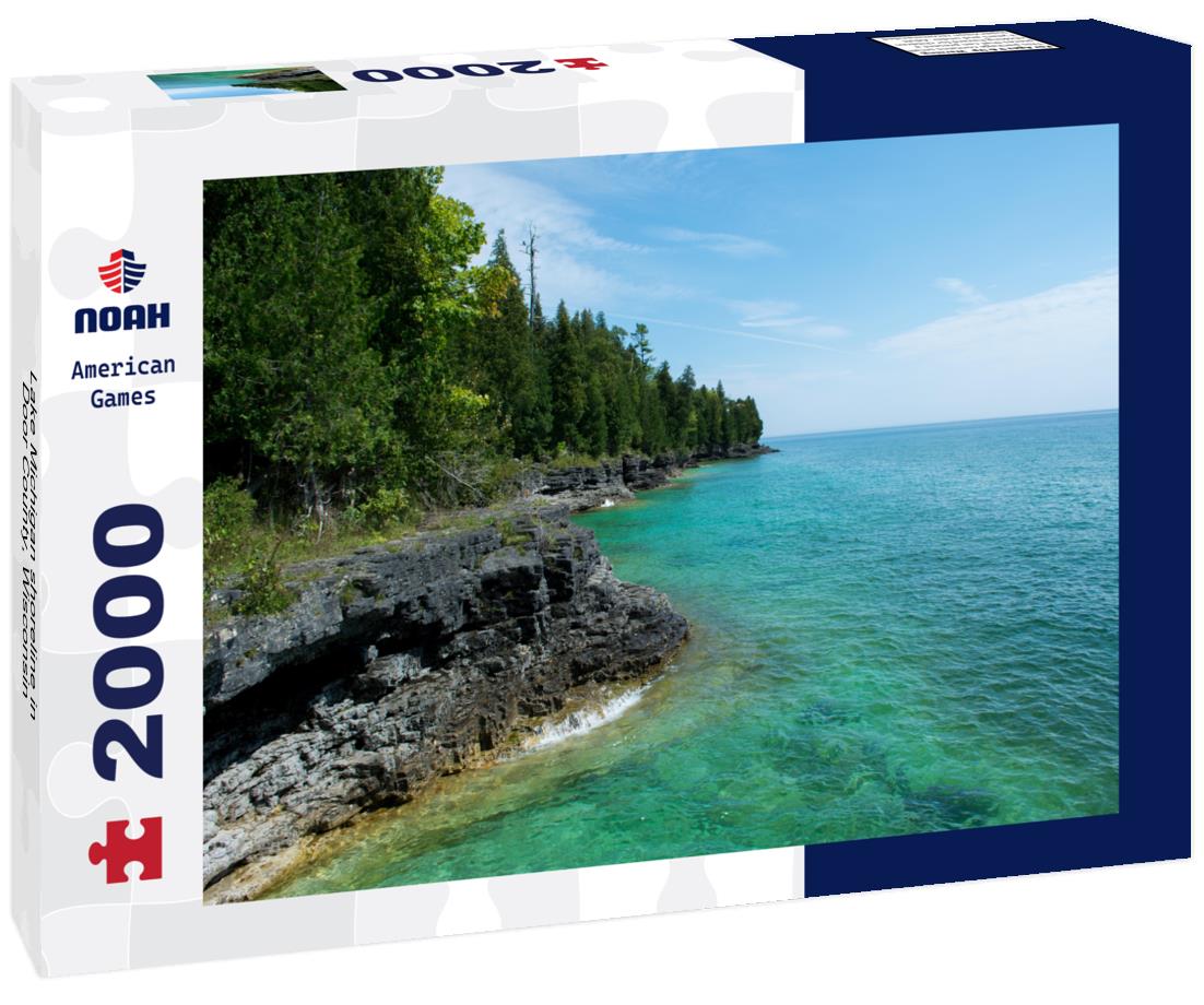 Lake Michigan shoreline in Door County, Wisconsin 2000pc Puzzle