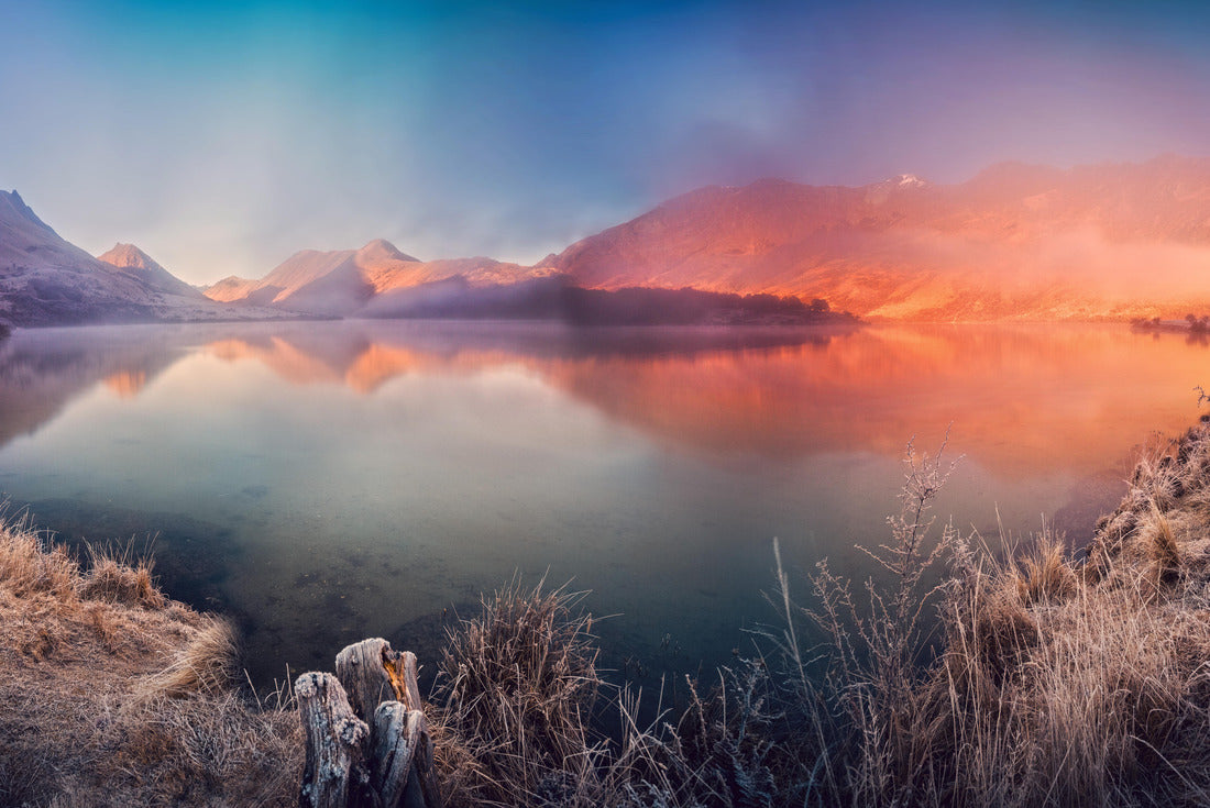 Noah Jigsaw Puzzle Misty morning at Moke Lake Queenstown New Zealand 2000 pieces