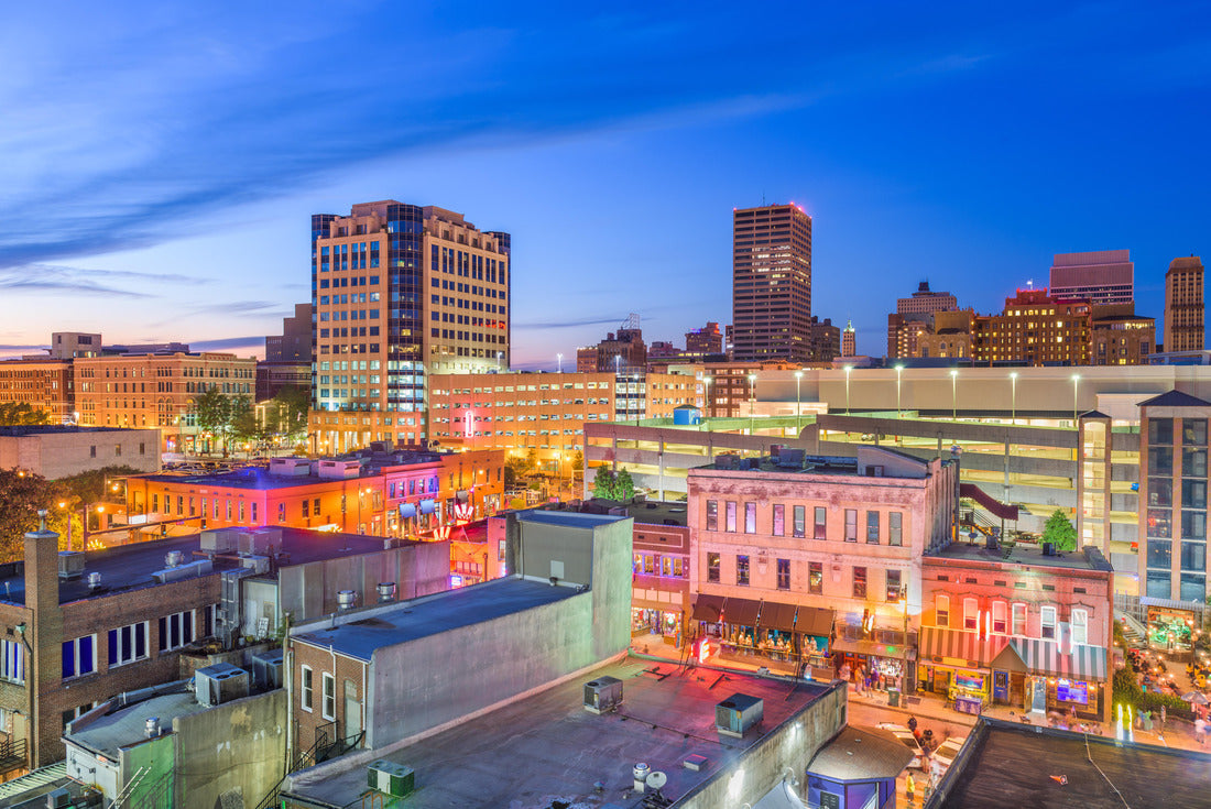 Noah Jigsaw Puzzle Memphis, Tennesse, USA downtown cityscape at dusk 2000 pieces