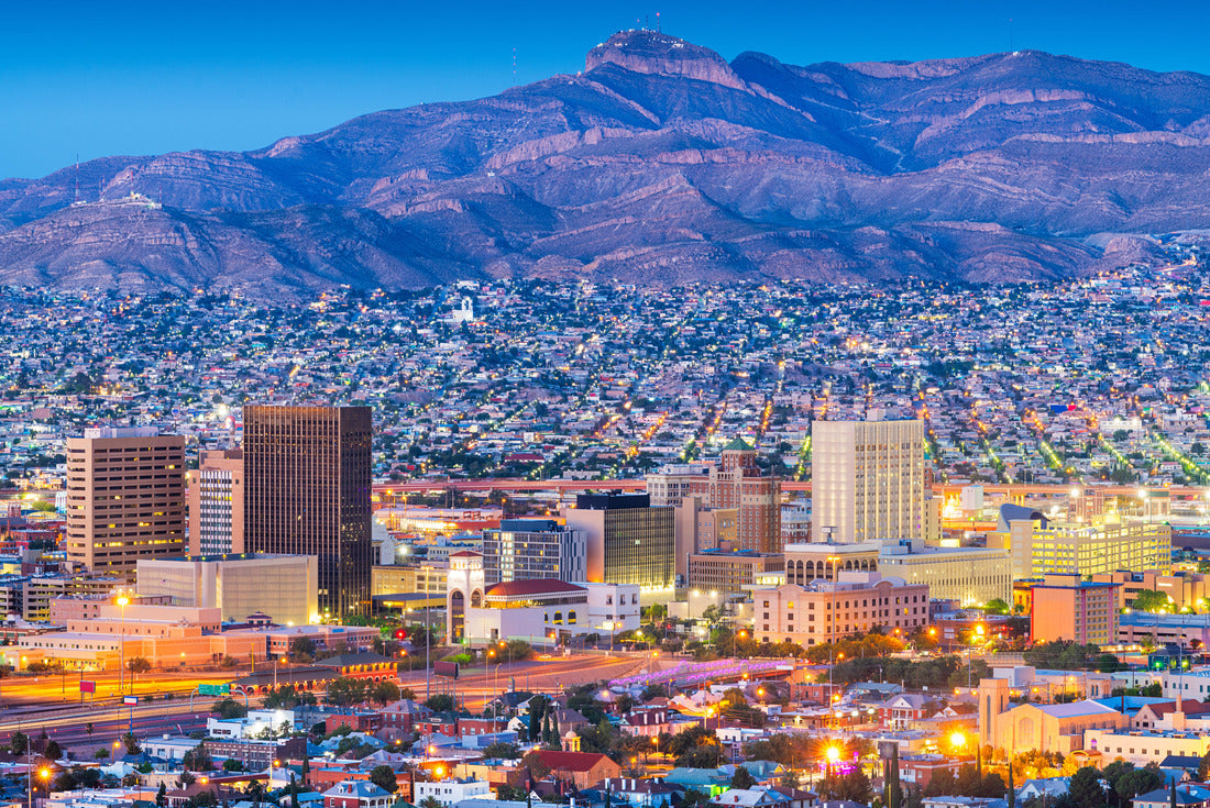 El Paso, Texas, USA downtown city skyline at dusk 2000pc Puzzle