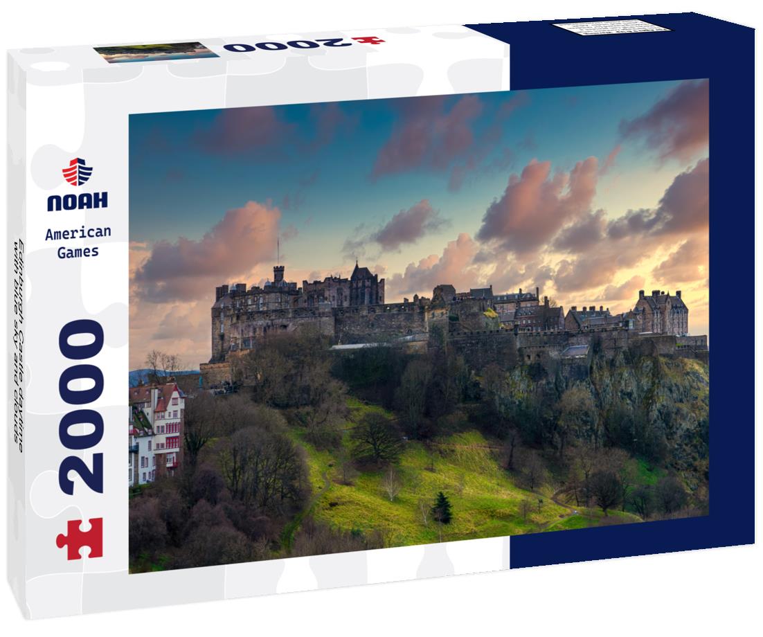 Edinburgh Castle daytime with blue sky and clouds 2000pc Puzzle