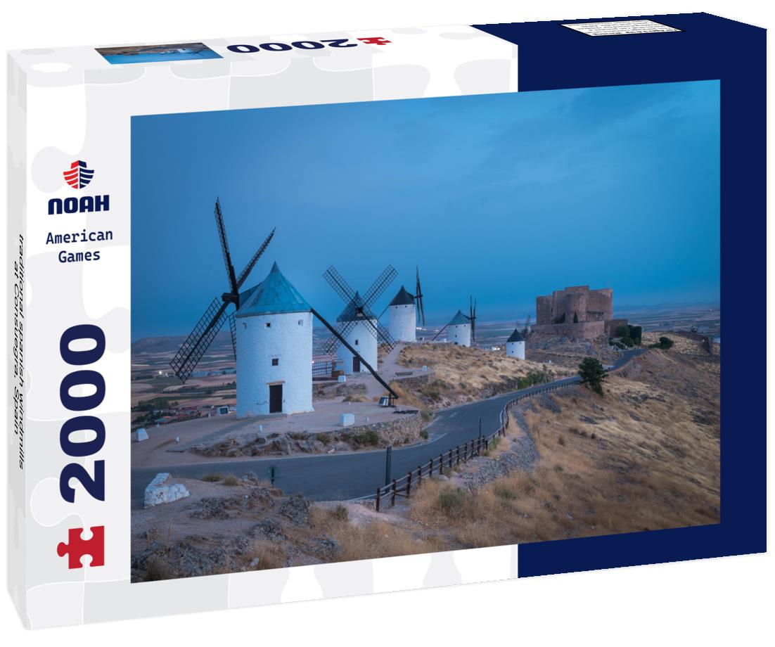 traditional spanish windmills at Consuegra, Spain 2000pc Puzzle