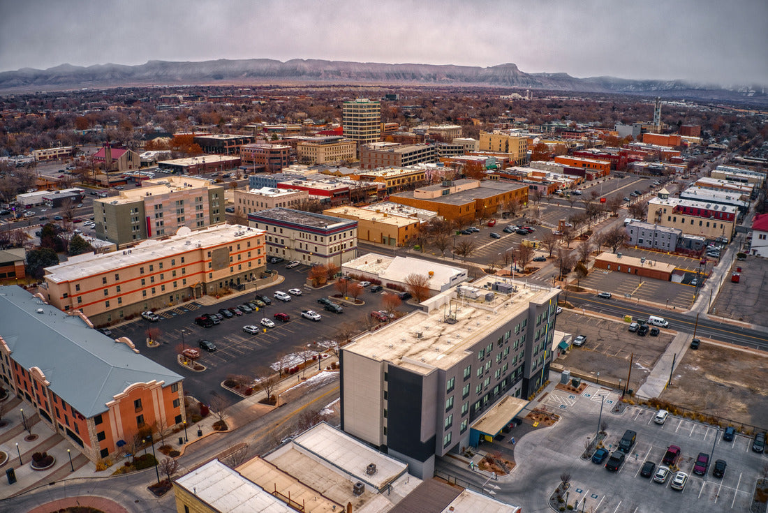 Noah Jigsaw Puzzle Aerial View of Grand Junction, Colorado in Winter 2000 pieces