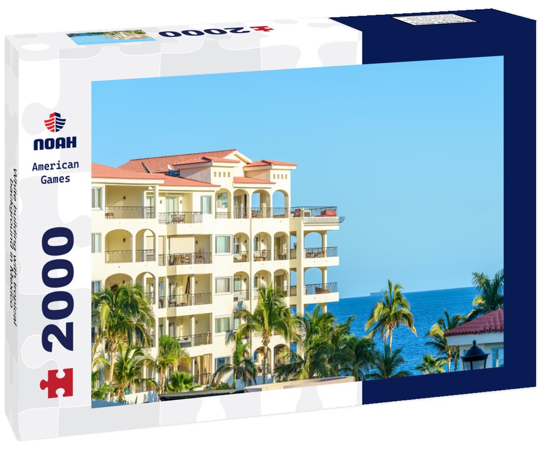 White building with tropical background in Mexico 2000pc Puzzle