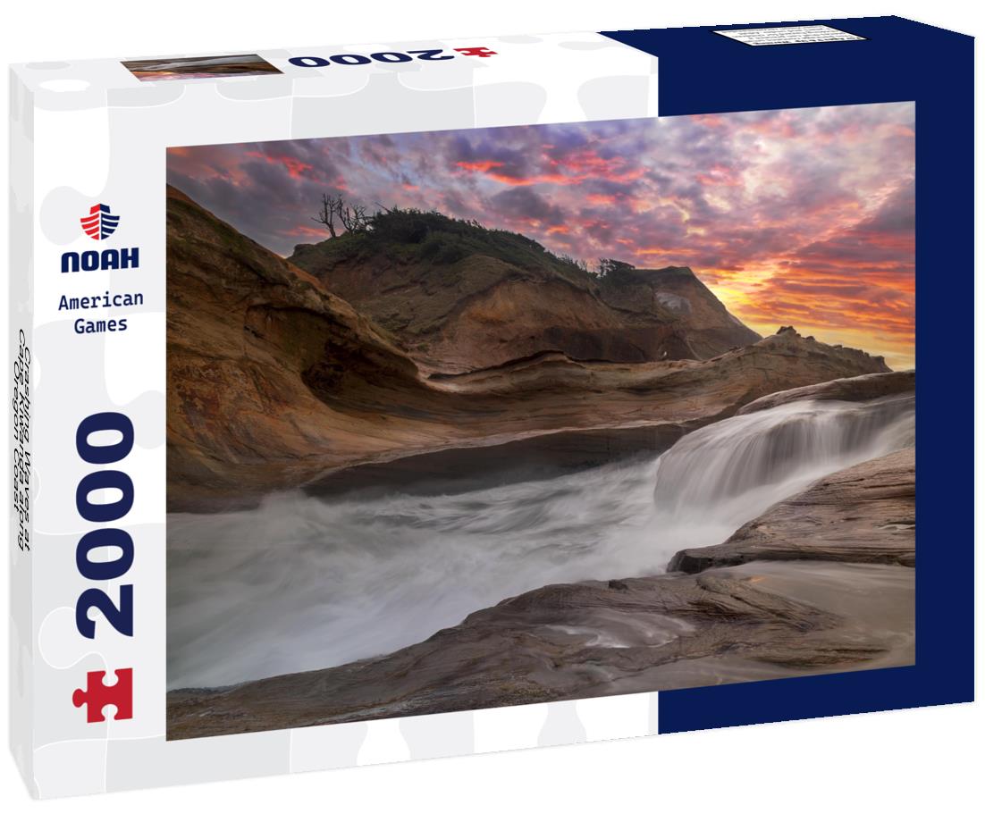 Crashing Waves at Cape Kiwanda along Oregon Coast 2000pc Puzzle