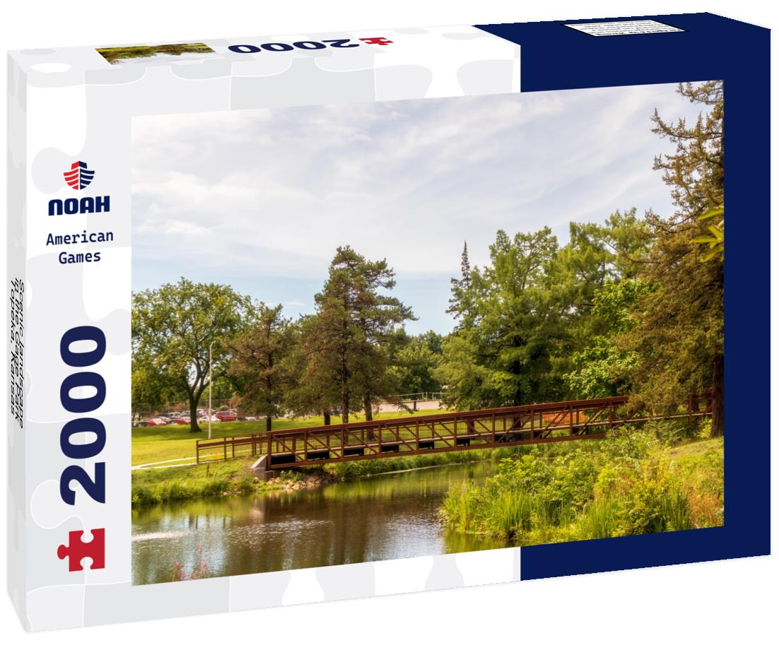 Scenic landscape in the Gage Park, Topeka, Kansas 2000pc Puzzle