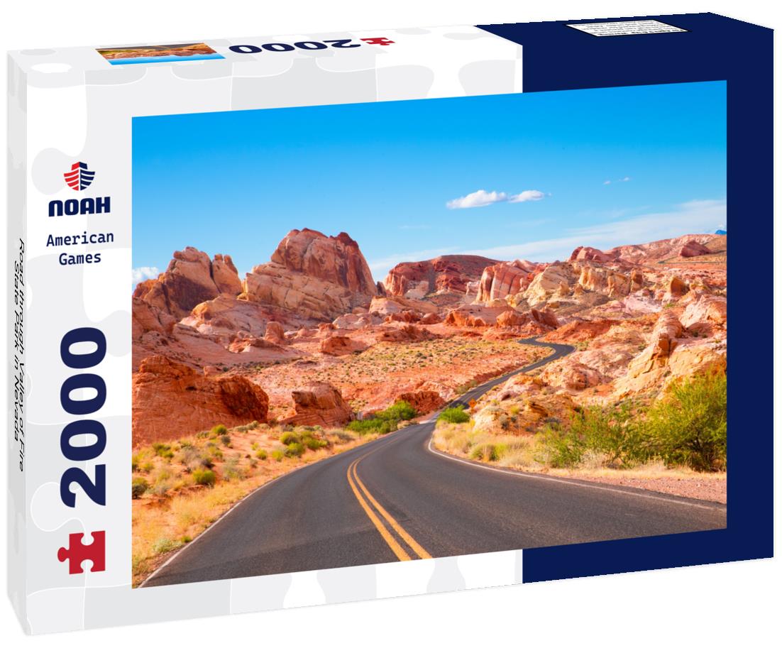 Road through Valley of Fire State Park in Nevada 2000pc Puzzle