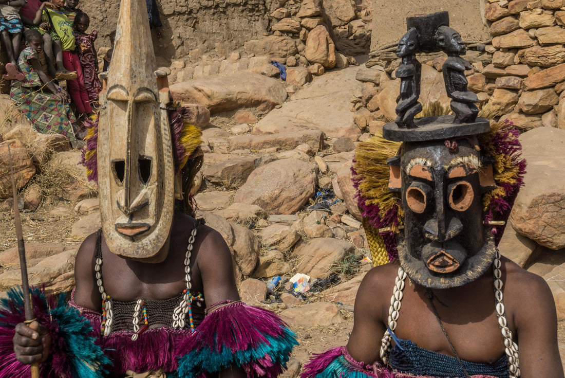 Traditional wooden dogon mask, Mali, West Africa 2000pc Puzzle