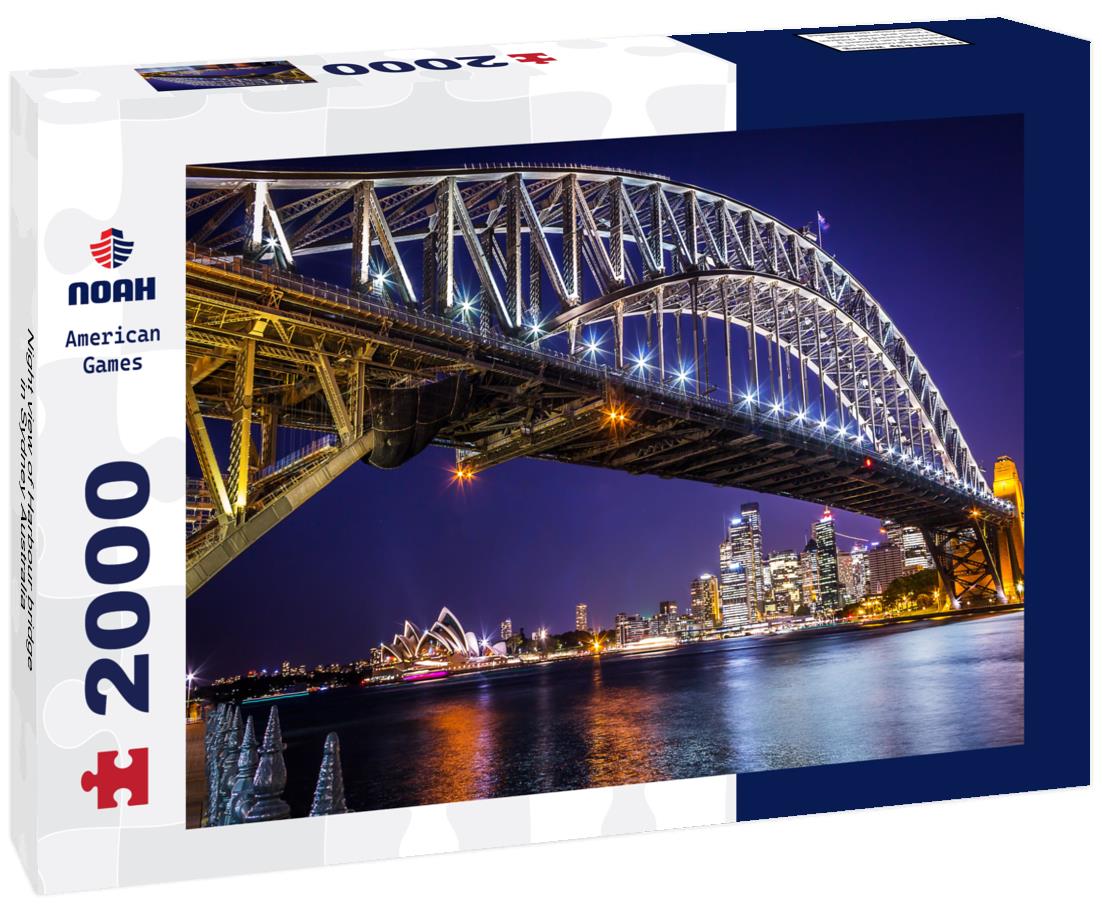 Night view of Harbour bridge in Sydney Australia 2000pc Puzzle