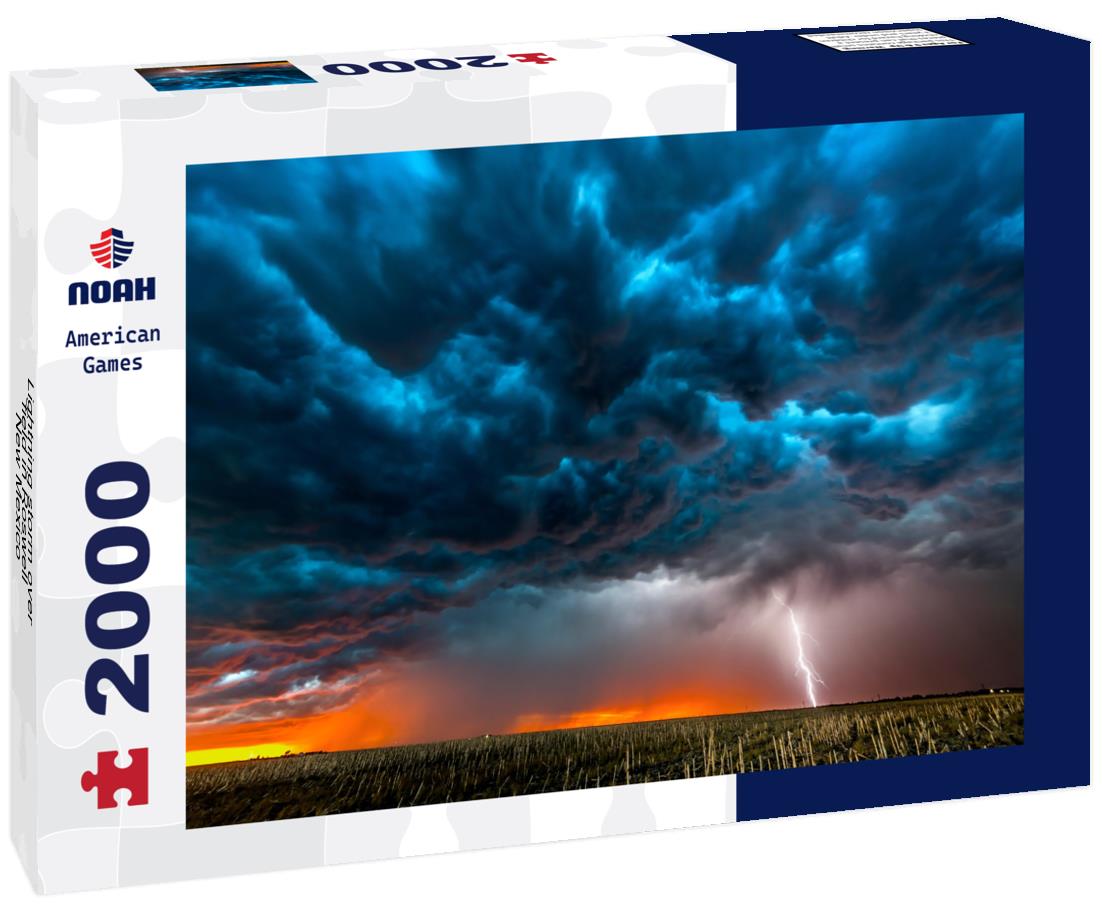 Lightning storm over field in Roswell New Mexico 2000pc Puzzle