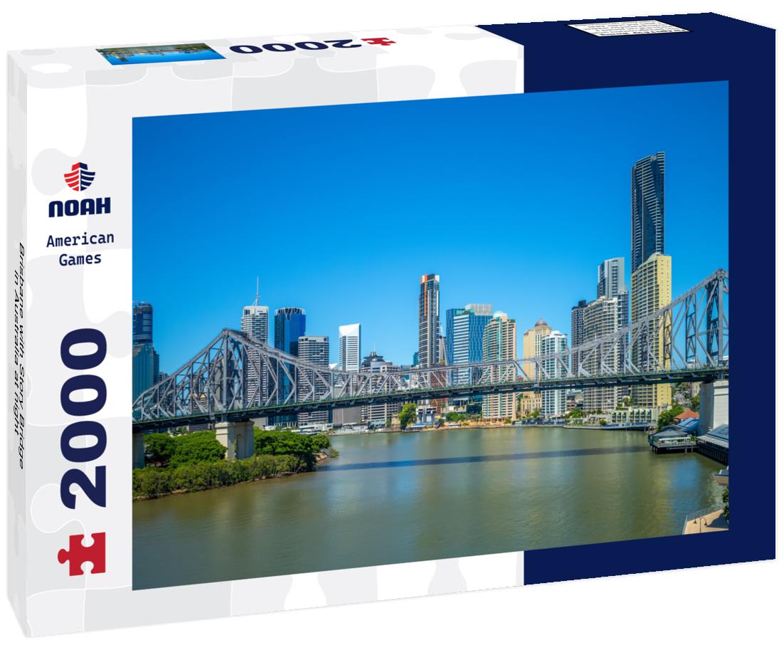 Brisbane with Story Bridge in Australia at night 2000pc Puzzle