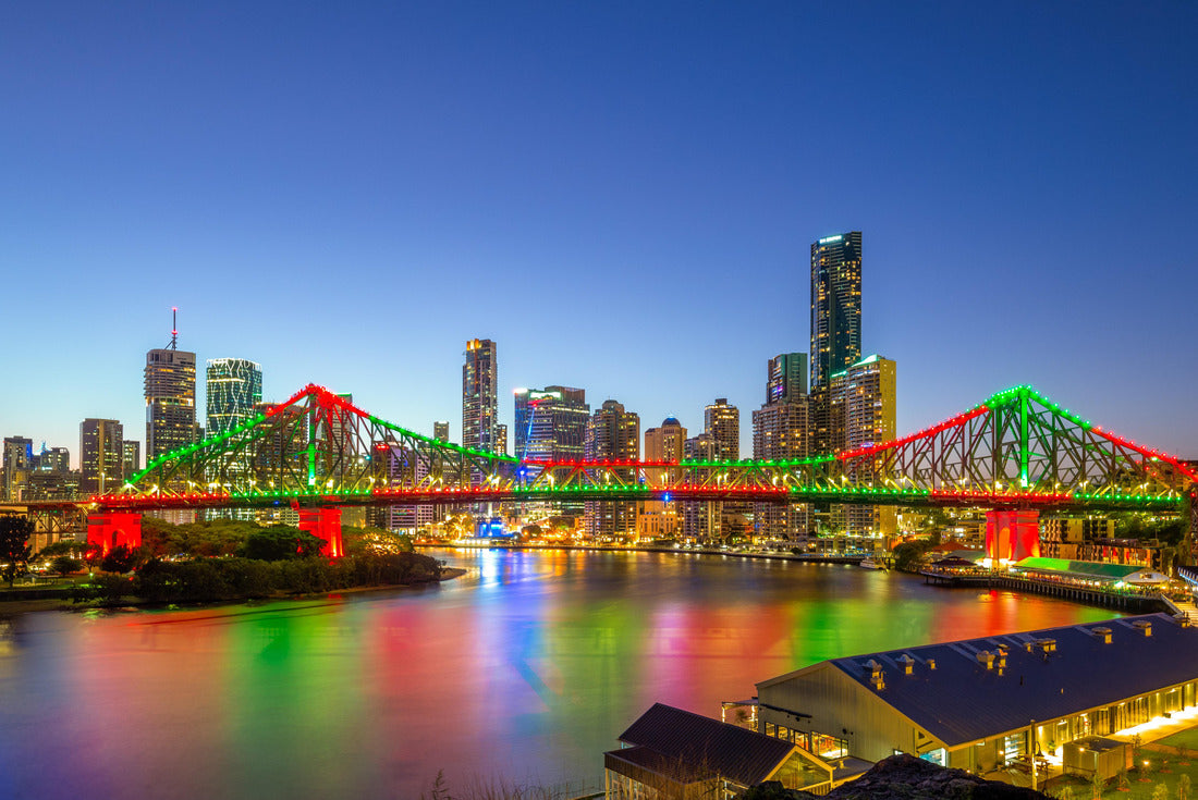 Brisbane with Story Bridge in Australia at night 2000pc Puzzle