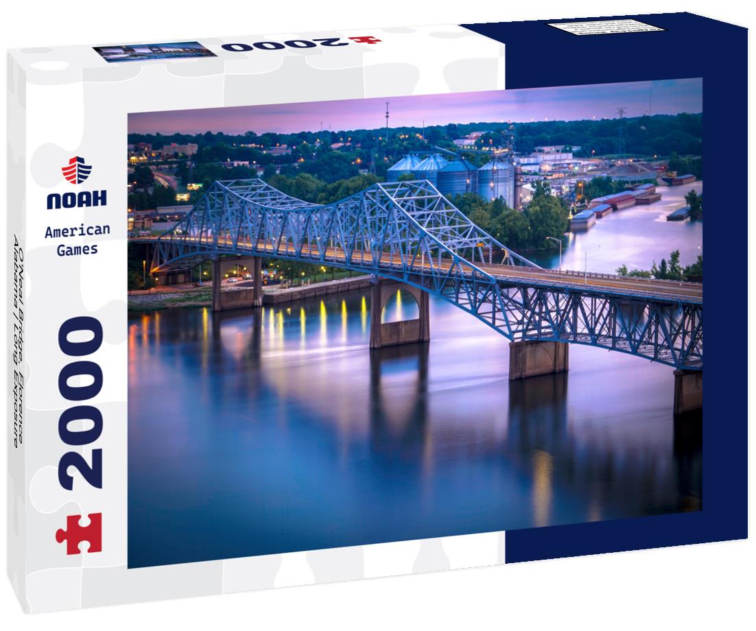 O'Neal Bridge, Florence, Alabama | Long Exposure 2000pc Puzzle