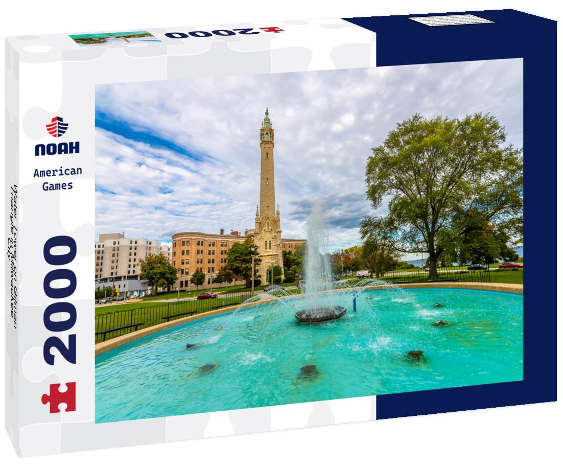 Water Tower on Gilman Triangle in Milwaukee City 2000pc Puzzle