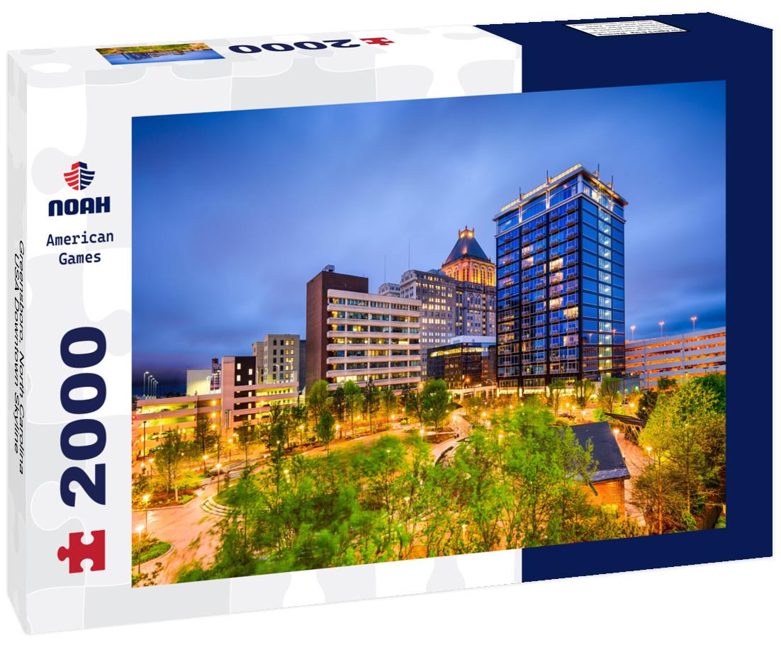 Greensboro, North Carolina, USA Downtown Skyline 2000pc Puzzle