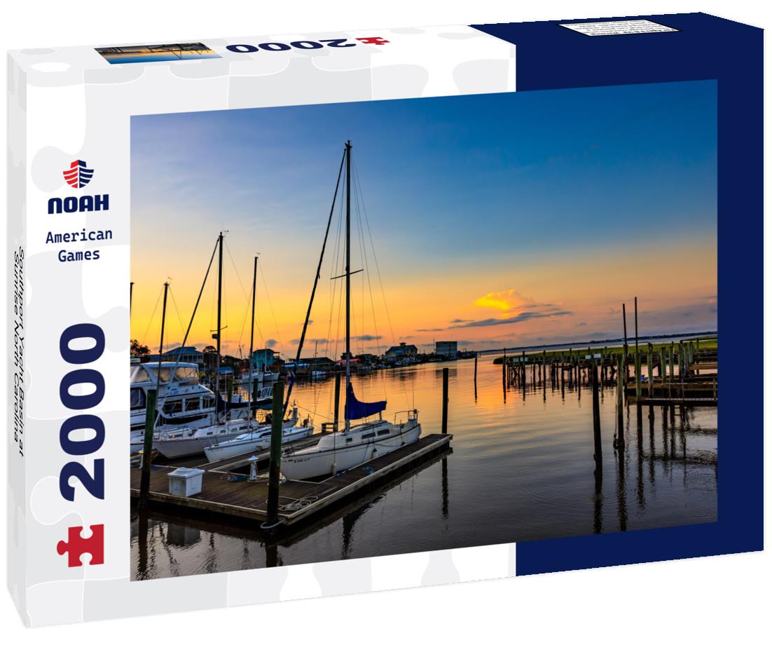 Southport Yacht Basin at Sunrise North Carolina 2000pc Puzzle