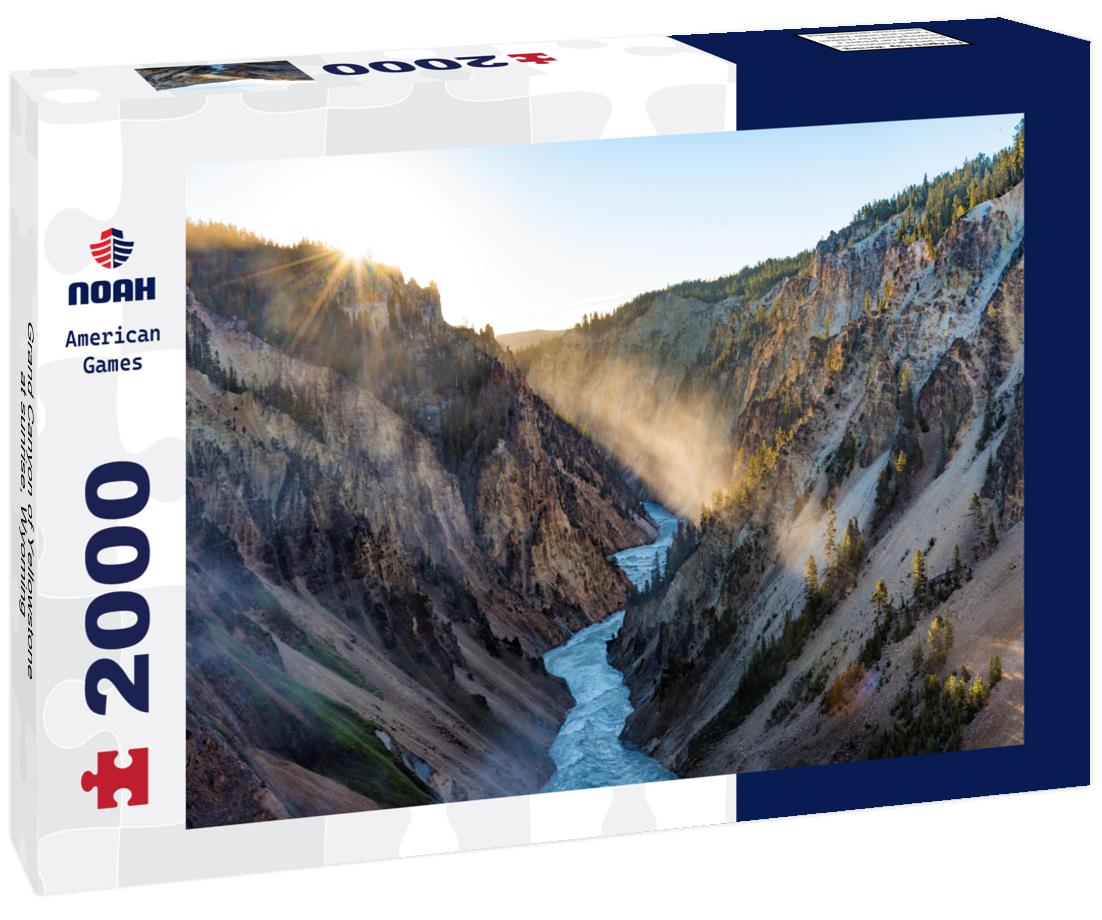 Grand Canyon of Yellowstone at sunrise, Wyoming 2000pc Puzzle