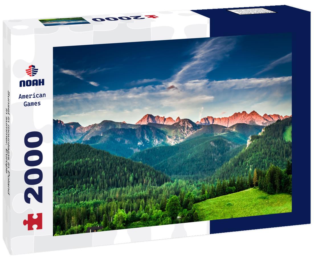 Sunset in mountains in Poland in summer, Europe 2000pc Puzzle