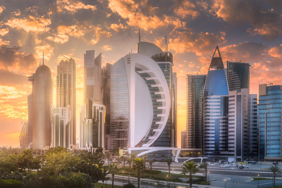 Noah Jigsaw Puzzle Skyline of West Bay and Doha City Center, Qatar 2000 pieces