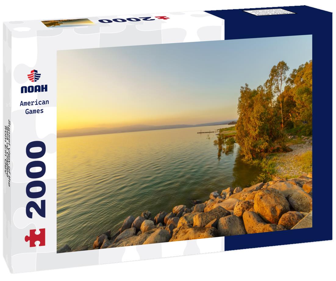 Sunset view of the Sea of Galilee, from Ein Gev 2000pc Puzzle