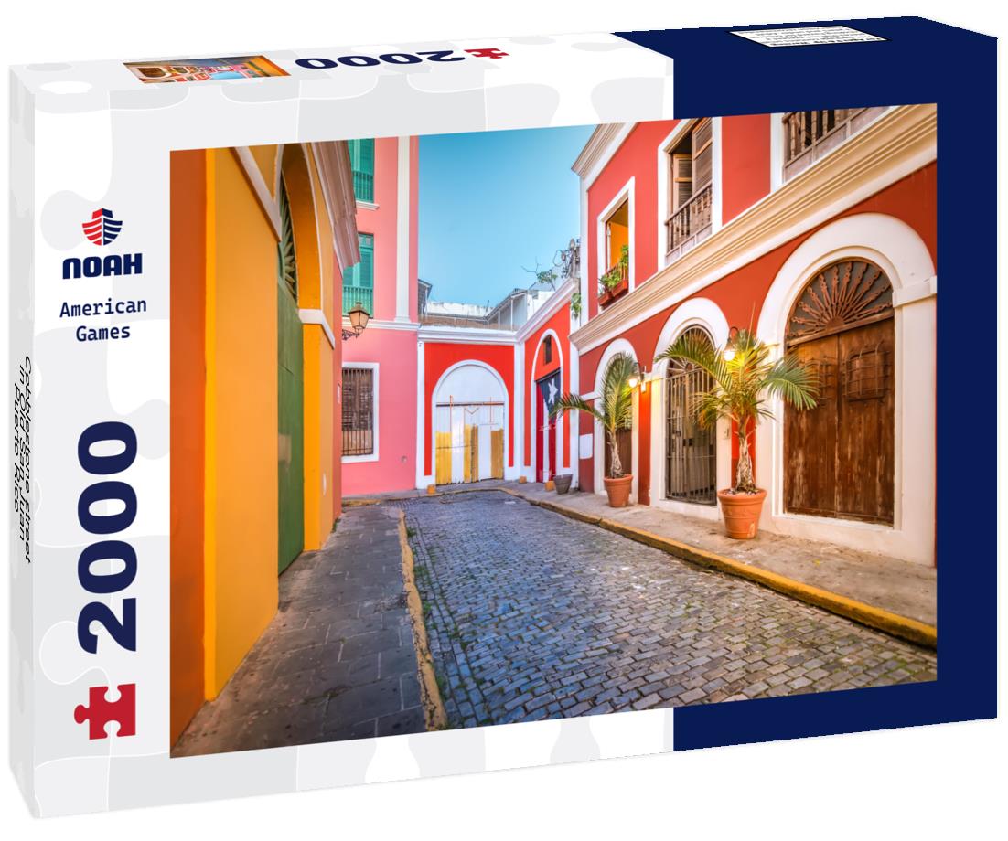 Cobblestone street in Old San Juan, Puerto Rico 2000pc Puzzle
