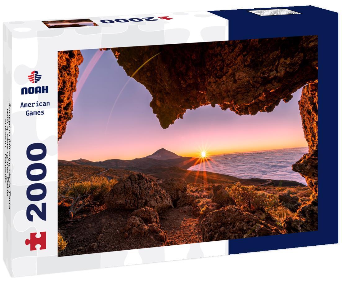 Sunset in Mirador de la Tarta with a view of the Teide volcano, Tenerife 2000pc Puzzle