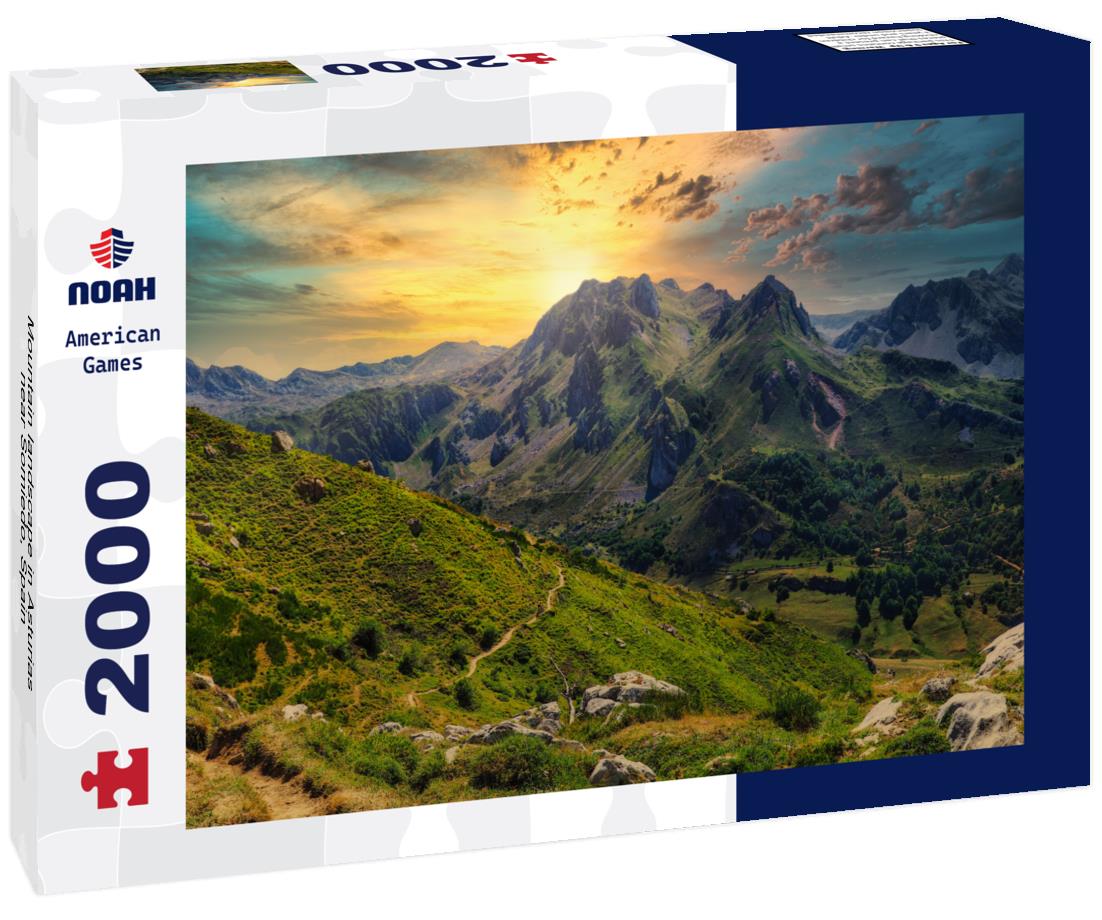 Mountain landscape in Asturias, near Somiedo, Spain 2000pc Puzzle