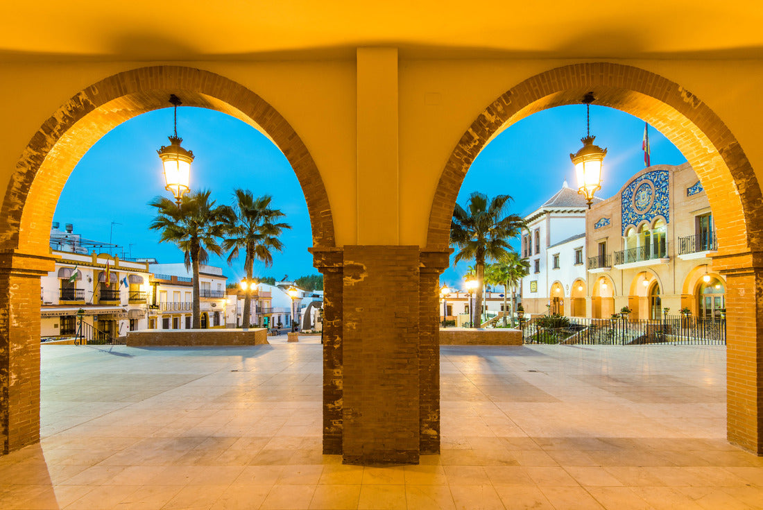 Beautiful town square in Palos de la Frontera, Huelva, Spain 2000pc Puzzle